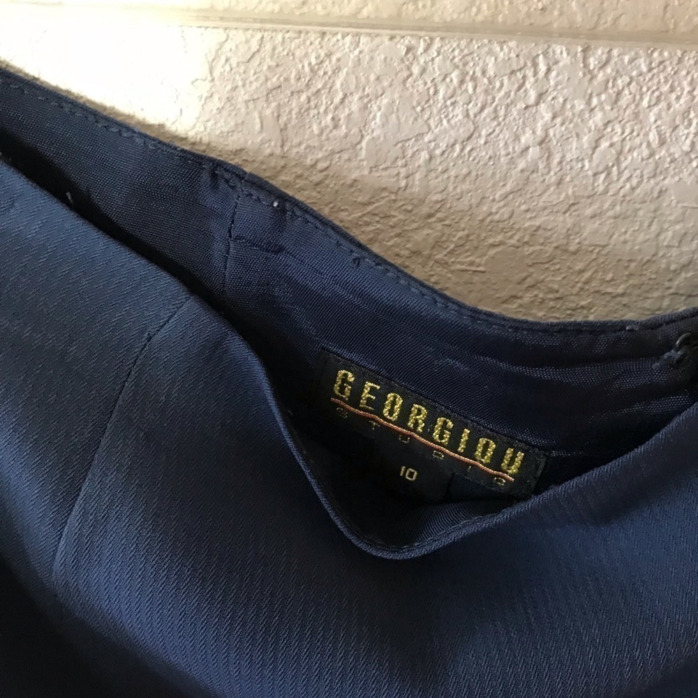 Georgiou Studio blue pencil skirt. Size 10 GUC - Picture 7 of 8